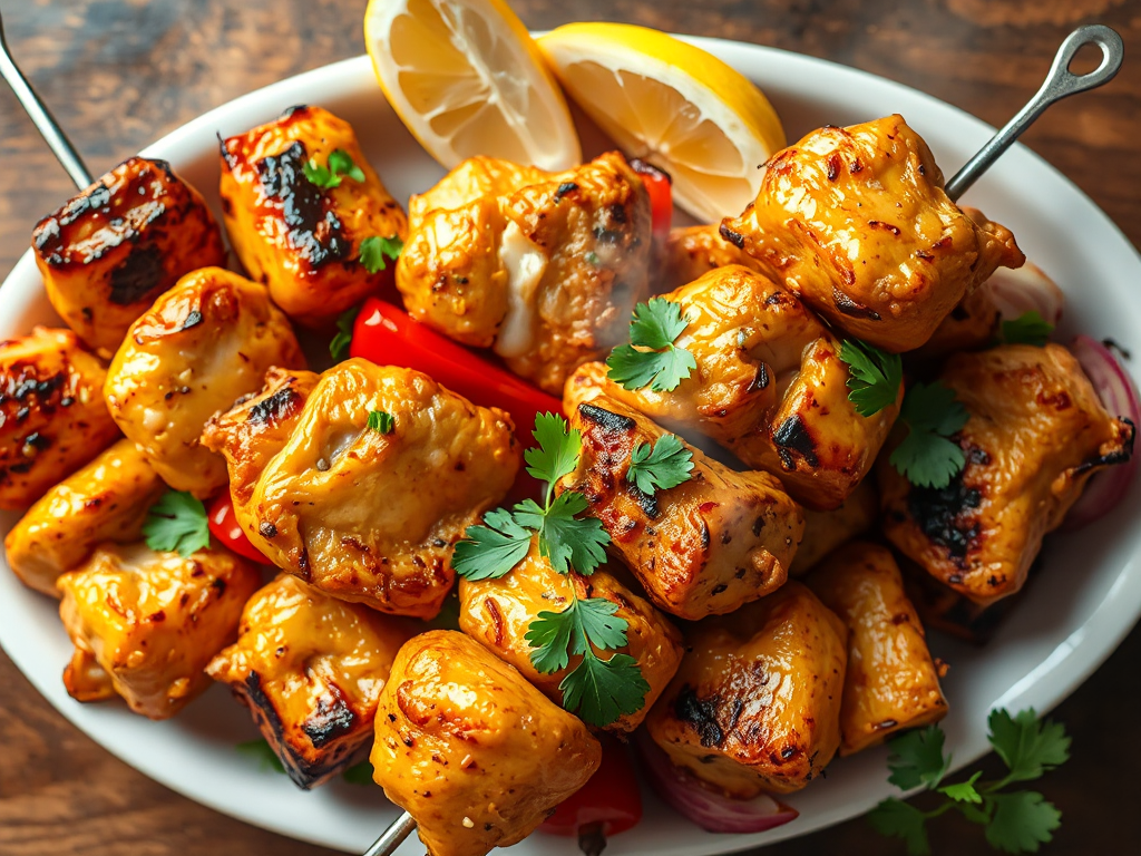 Zerdeçallı Yoğurtlu Tavuk Şiş