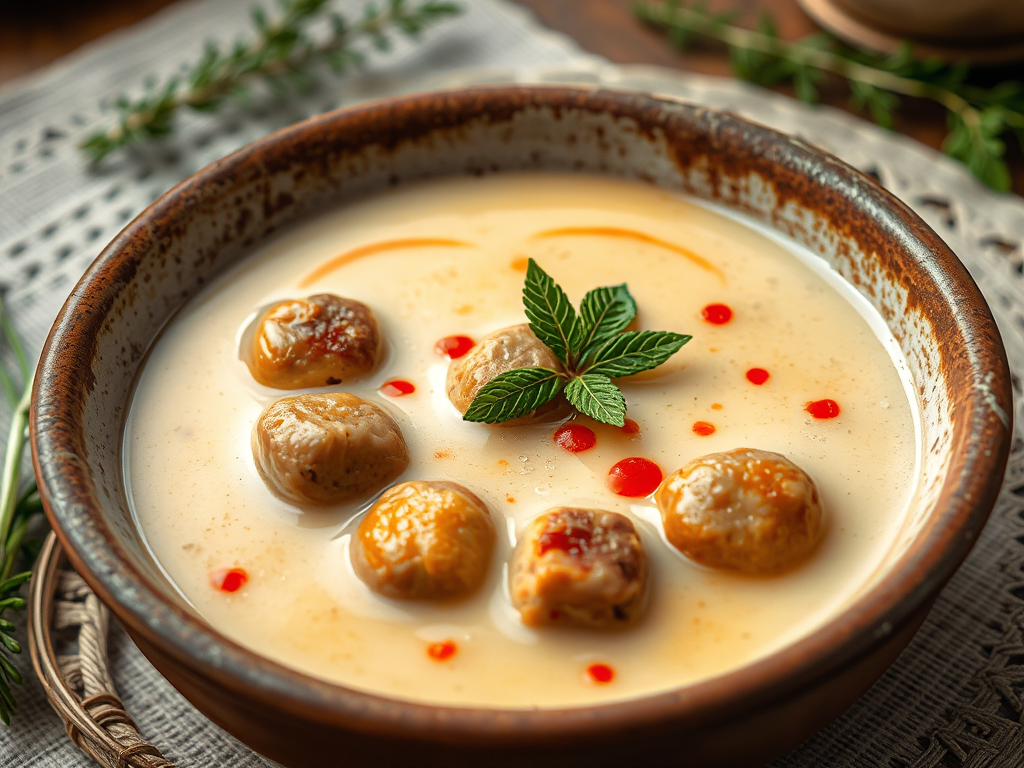 Düğün Çorbası (Küçük Köfteli ve Yumurta-Limon Soslu)