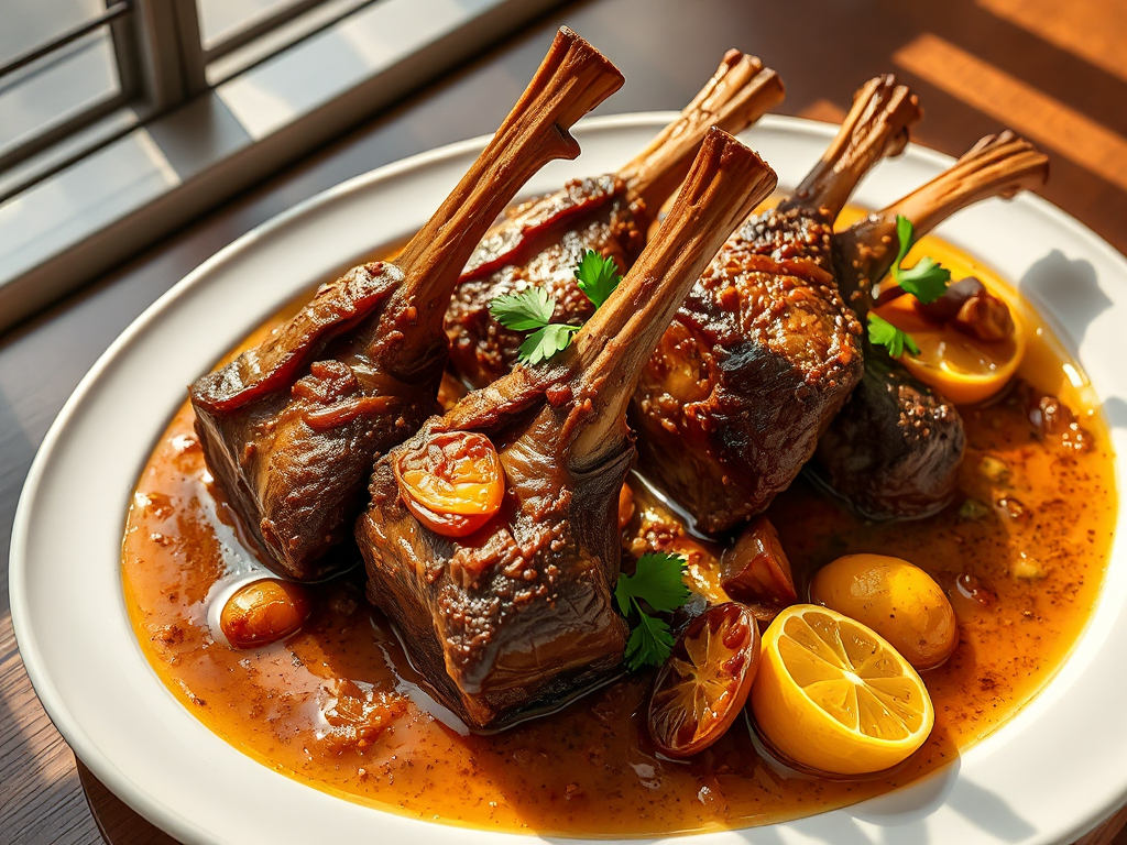 Fars Usulü Safran ve Kuru Limonyalı Kuzu İncik