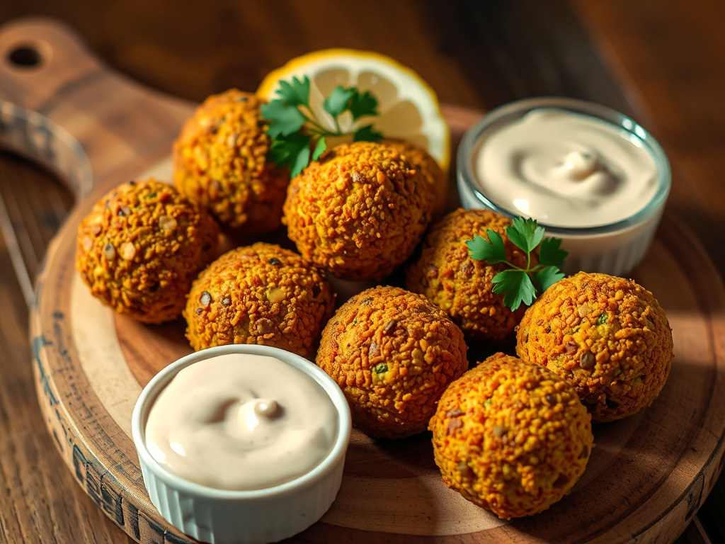 Fırında Çıtır Falafel (Tahinli Fırın Falafel)