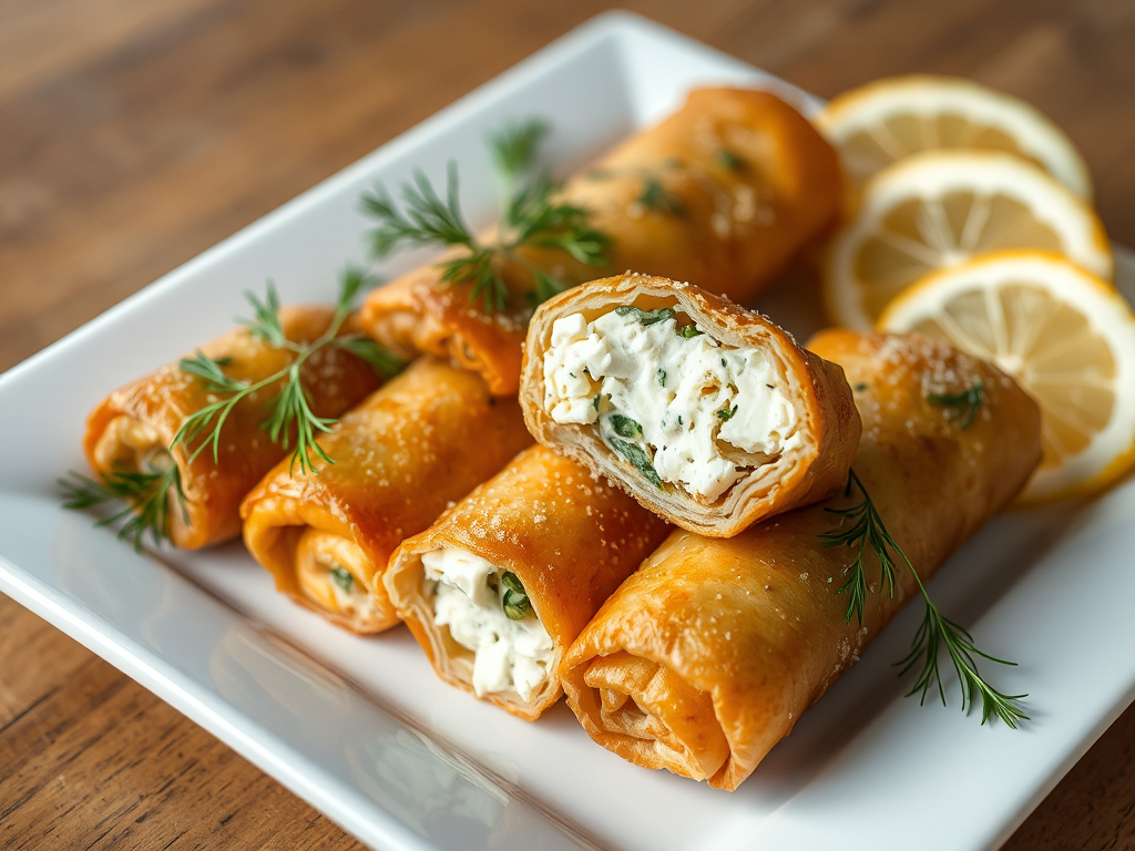 Savory Turkish Cheese Börek Rolls