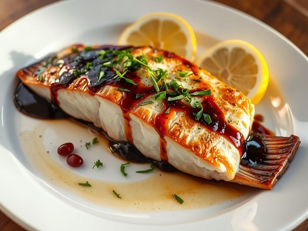 Tavada Levrek Nar Ekşisi ve Otlarla