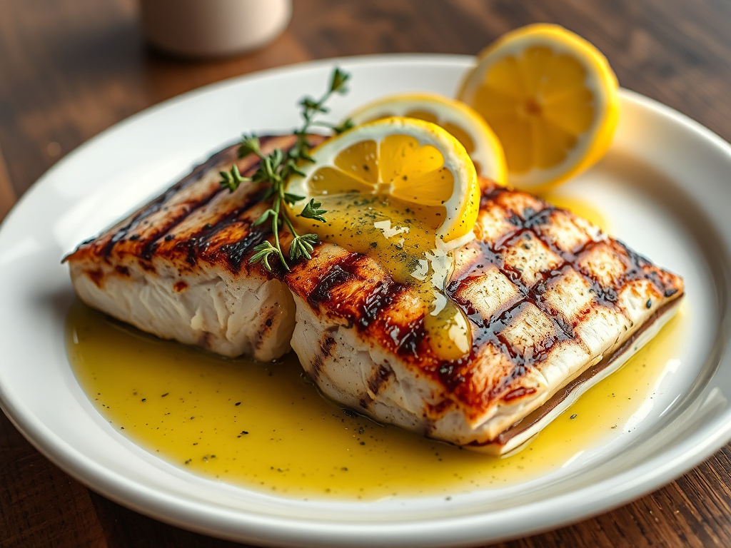 Grilled Prawns with Harissa and Garlic Butter