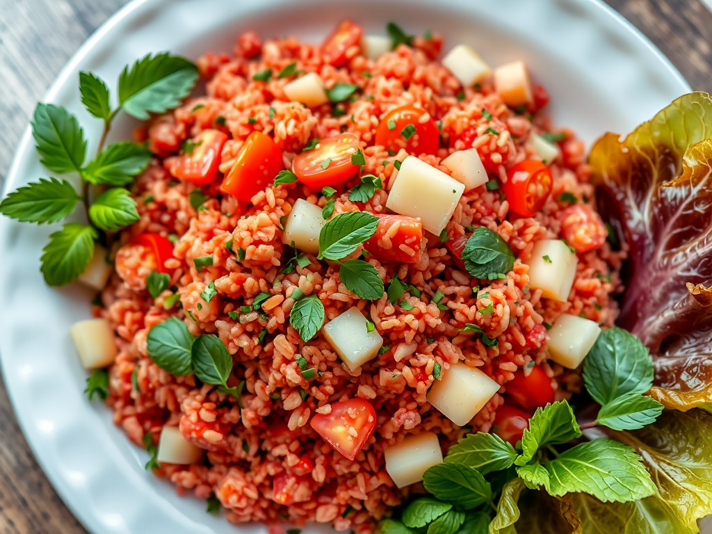 Kısır - Bulgurlu Yeşillik Salatası