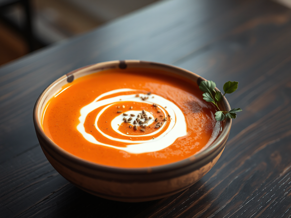 Kırmızı Biber ve Kaju Çorbası Kimyonlu