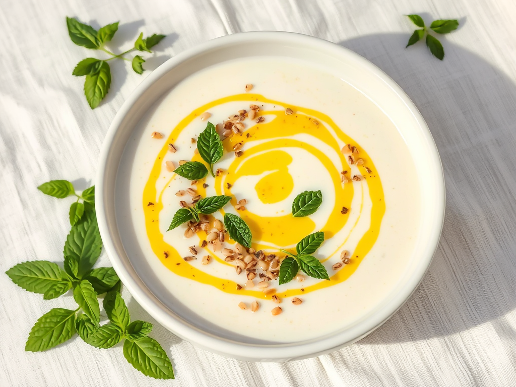 Arpa Şehriyeli Soğuk Yoğurt Çorbası