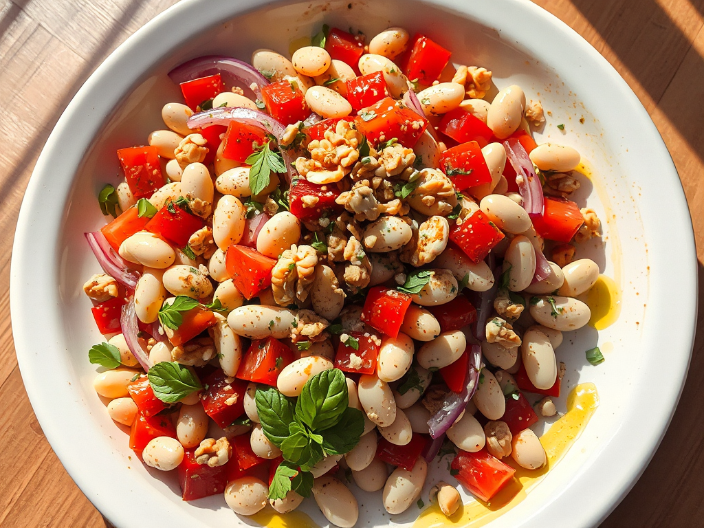 Piyaz - Kuru Fasulye Salatası