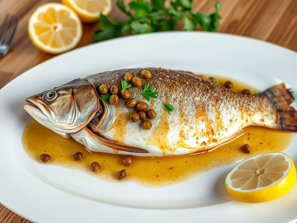 Pan-Seared Trout with Brown Butter, Capers and Lemon