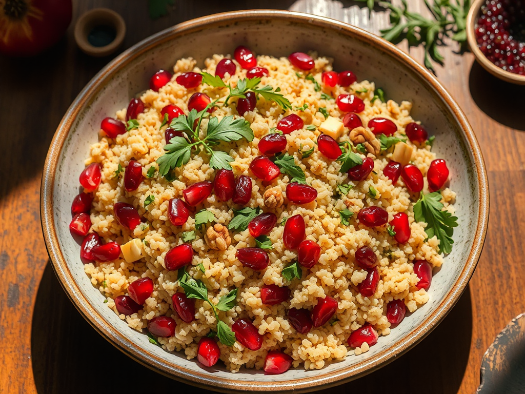 Narlı Cevizli Bulgur Salatası