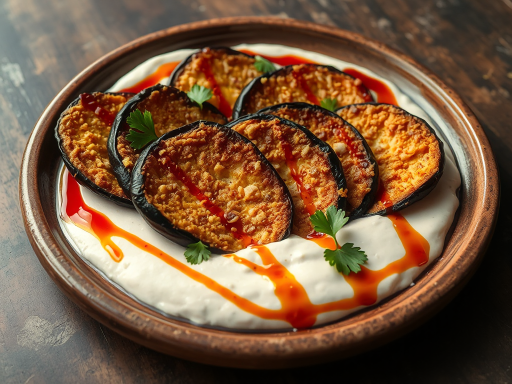 Yoğurtlu Patlıcan Kızartması