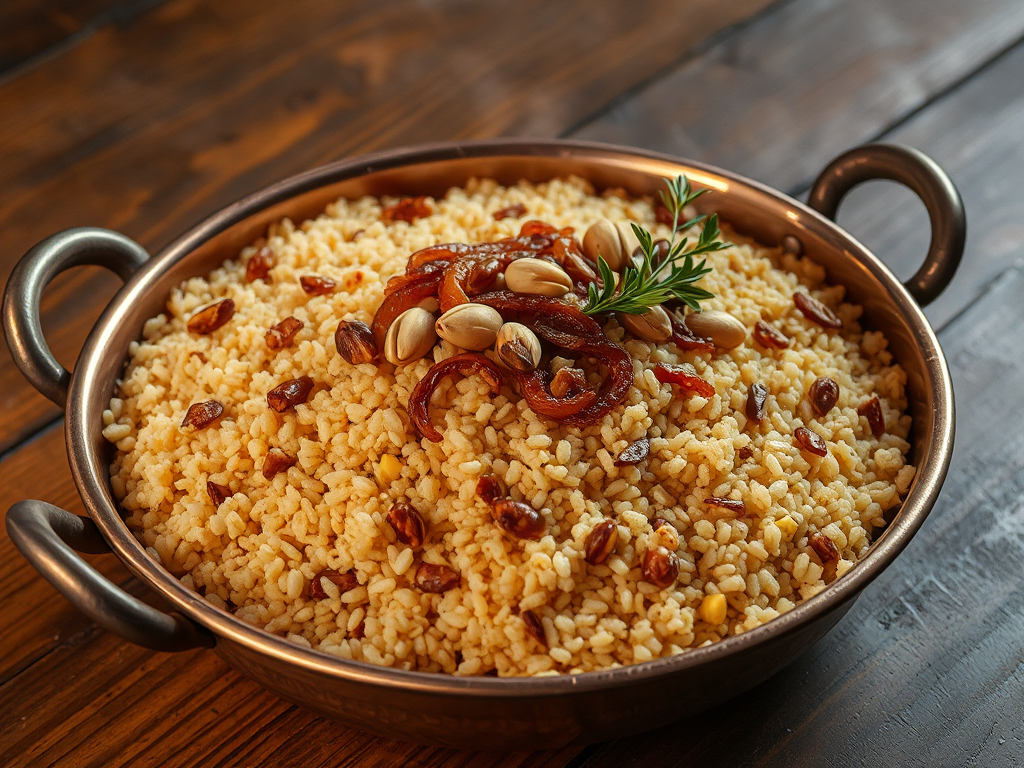 Antep Fıstıklı Bulgur Pilavı