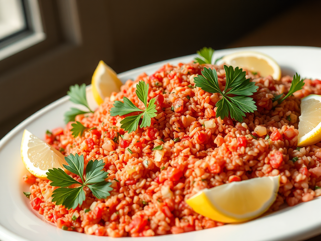 Kısır - Narlı Taze Otlu Bulgur Salatası