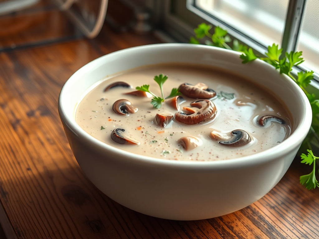 Mantar Çorbası - Creamy Turkish Mushroom Soup