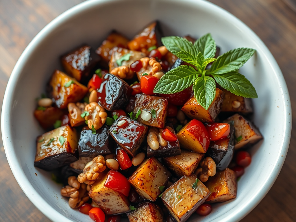 Patlıcan Közleme Salatası