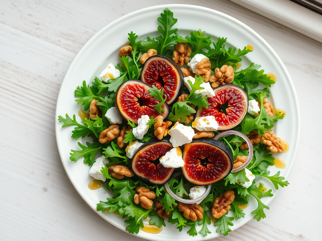Roka Salatası - İncirli Keçi Peynirli