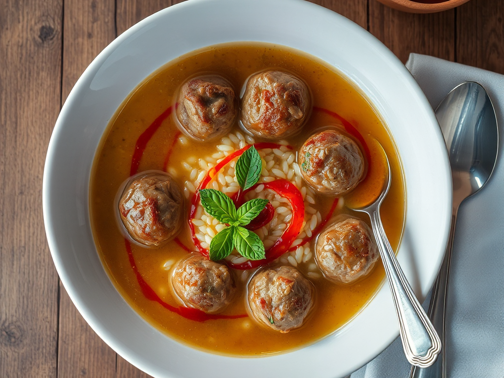 Düğün Çorbası - Kuzu Köfteli