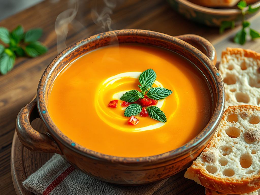Tarhana Çorbası Tereyağlı ve Naneli
